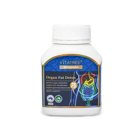 Viên uống Vitatree Organ Fat Detox - Hỗ trợ chuyển hoá chất béo, thải độc gan, giảm mỡ máu, sản phẩm chất lượng từ Úc, 60 viên