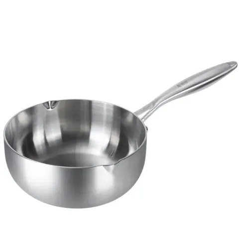 Chảo inox nguyên khối Seka 5 lớp sâu lòng - Dùng cho mọi loại bếp, chiên xào tiện lợi, chất lượng cao cấp, bền bỉ và an toàn sức khỏe.