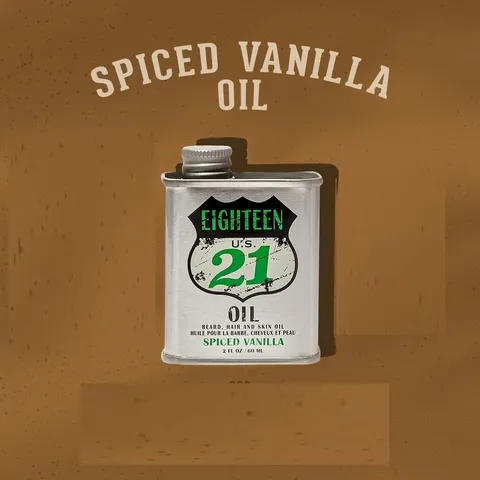 Dầu Dưỡng Râu Tóc Da 18.21 Man Made - Hương Spiced Vanilla, Dưỡng Ẩm, Làm Mềm, Tăng Cường Cấu Trúc Râu Tóc Cho Nam 60ml