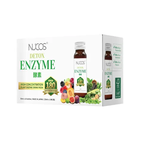 Nucos Detox Enzyme Nhật Bản - Nước Uống Hỗ Trợ Thanh Lọc Cơ Thể Từ 180 Loại Rau Củ, Trái Cây, Cải Thiện Tiêu Hóa, Sắc Đẹp