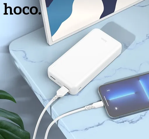 Pin Sạc Dự Phòng Hoco J100 10000mAh Sạc Nhanh 2.0 - Thiết Kế Nhỏ Gọn, Tích Hợp 2 Cổng USB, An Toàn Chống Cháy Nổ