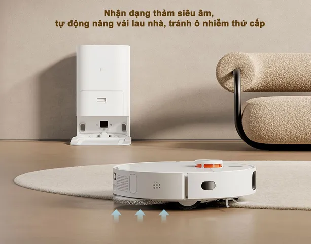 Robot Hút Bụi Lau Nhà Tự Động Xiaomi Mijia Omni B101CN - Thông Minh, Tự Giặt, Lực Hút 4000Pa, Điều Khiển Qua Ứng Dụng