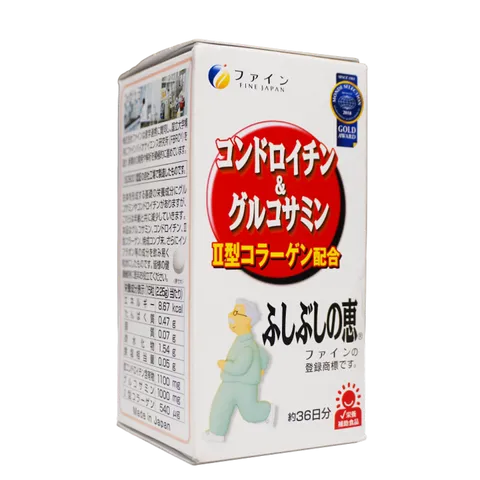 Viên uống Glucosamine Fine Japan - Hỗ trợ xương khớp chắc khỏe và dẻo dai cho người lớn tuổi và vận động viên - 545 viên