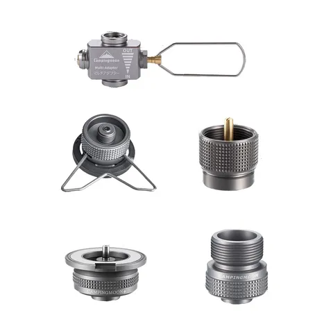 Bộ 5 Đầu Nối Sang Chiết Bình Gas Du Lịch CampingMoon Z13M, Z20, Z10, Z22, Z15 - Chất Liệu Nhôm Bền Chắc Cho Cắm Trại Dã Ngoại