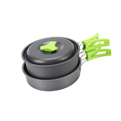 Bộ Nồi Chảo Cắm Trại Gấp Gọn 8 Món AoTu AT6385 - Chất Liệu Nhôm Cao Cấp, Thiết Kế Tiện Lợi Cho Đi Du Lịch & Dã Ngoại