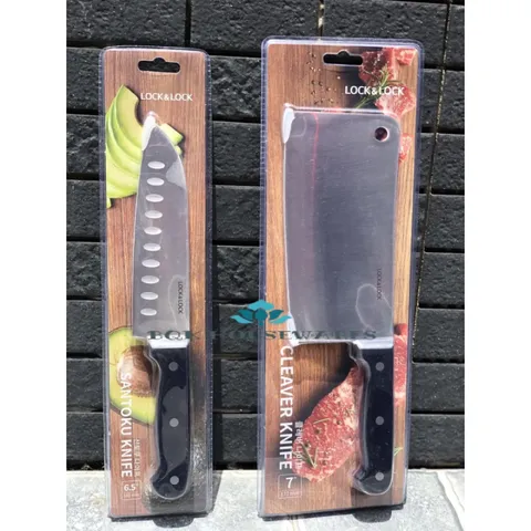Dao làm bếp đa năng Lock&Lock Santoku CKK920/CKK921 - Lưỡi thép không gỉ, tay cầm ABS chắc chắn, cho chế biến món ăn dễ dàng và an toàn