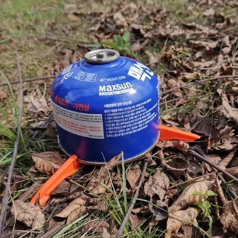 Giá Đỡ Chân Cố Định Bình Gas Du Lịch AoTu - Thiết Kế Gấp Gọn 3 Chân, Bảo Vệ Bình Gas Mini, Đồ Dùng Cắm Trại Thông Minh