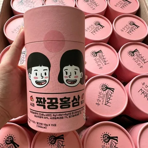 Nước Hồng Sâm Trái Cây Sobaek SungChan Cho Trẻ Em - Hương Vị Táo Dâu Ngon Miệng, Hỗ Trợ Tăng Cường Sức Khỏe, Hộp 30 Gói