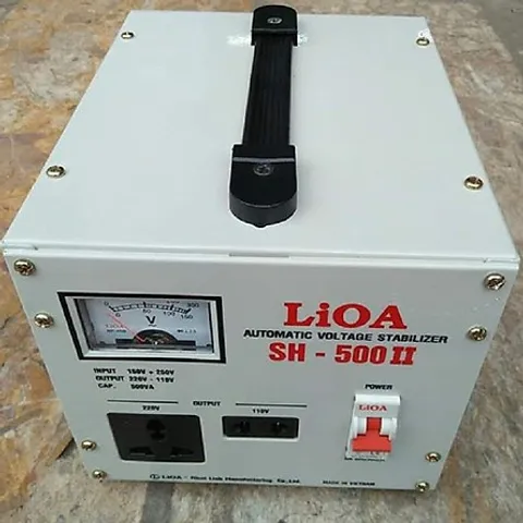 Ổn Áp 1 Pha Lioa 0.5KVA SH-500 II - Thiết Bị Ổn Định Nguồn Điện Dải 150V-250V, Bảo Vệ An Toàn, Tiết Kiệm Điện Năng