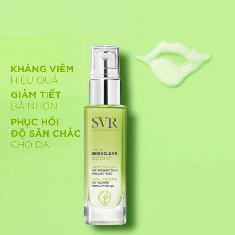 Serum SVR Sebiaclear 30ml - Tinh Chất Giảm Mụn, Mờ Nám, Làm Mịn Da Dành Cho Da Nhờn, Nhạy Cảm, Hiệu Quả Chống Lão Hóa