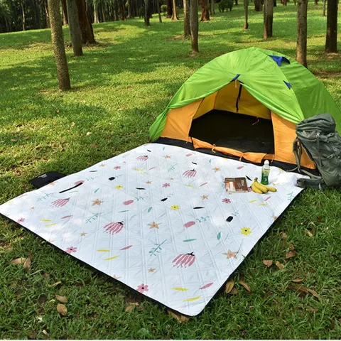Thảm AoTu 3 lớp trải sàn văn phòng & dã ngoại ngoài trời - Họa tiết dễ thương, nhẹ bền, tiện lợi cho gia đình và bé chơi.