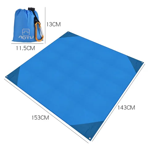 Thảm trải dã ngoại AoTu vải Oxford chống thấm nước - Dụng cụ cắm trại tiện lợi, dễ vệ sinh, gói gọn cho mọi chuyến đi
