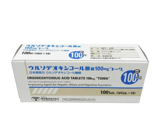 Viên uống bổ gan Towa Ur-sodeoxycholic Acid 100mg - Hỗ trợ chức năng gan, detox hiệu quả, bảo vệ gan trước tác nhân gây hại
