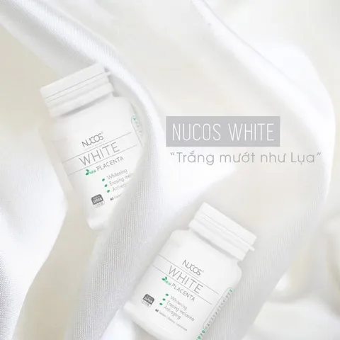 Viên Uống NUCOS Trắng Da Chống Nắng White Plus Placenta - Giảm Nám, Làm Sáng Da 60 Viên Nhập Khẩu từ Nhật Bản