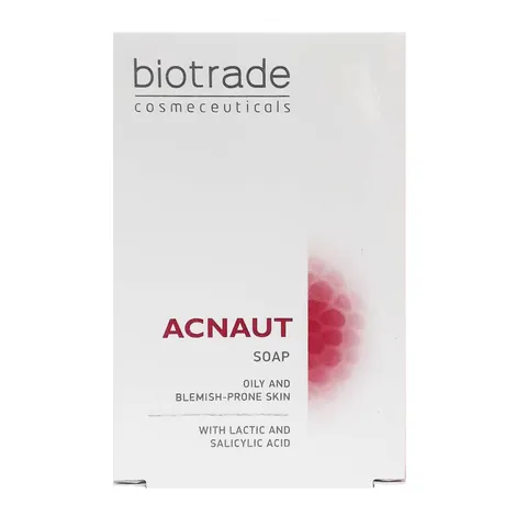 Xà Phòng Tắm Giảm Mụn Biotrade Acnaut Soap - Chứa AHA, BHA, Glycerin Hỗ Trợ Làm Sạch Da, Kiểm Soát Dầu Ngừa Mụn 100g