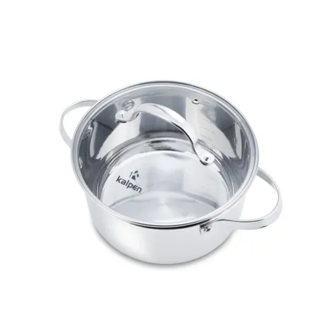 Bộ Nồi Chảo Inox 304 Cao Cấp 5 Đáy Kalpen Lermat L2 - Bộ Nấu Ăn Chất Liệu Inox Bền Bỉ, An Toàn Cho Sức Khỏe, Đáp Ứng Mọi Nhu Cầu Nấu Nướng