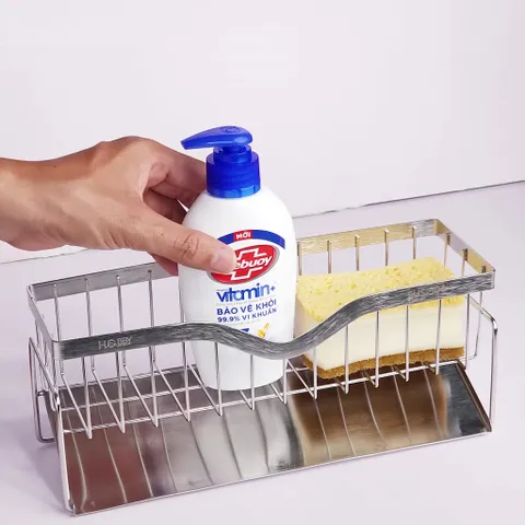 Kệ để đồ rửa chén Hobby Home Decor KRC9 lớn - Kệ inox chống rỉ cho bồn rửa chén, giúp không gian bếp gọn gàng, ngăn nắp.