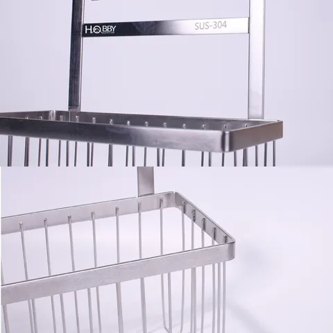 Kệ Đựng Đồ Đa Năng Gắn Cánh Cửa Tủ Bếp Inox 304 Hobby Home Decor TB3 - Tiết Kiệm Không Gian, Sang Trọng Cho Nhà Bếp
