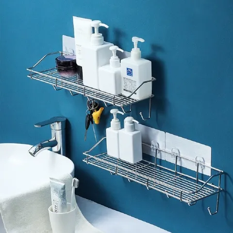 Kệ Nhà Tắm Dán Tường Inox 304 Oenon - Kệ Sắp Xếp Đồ Dùng Chất Liệu Chịu Lực, Kiểu Dáng Chữ Nhật Tiện Lợi, Tiết Kiệm Không Gian