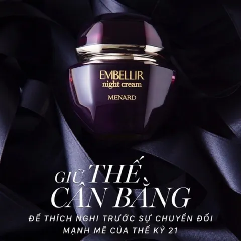 Kem Dưỡng Da Ban Đêm Menard Embellir Night Cream 35g - Dưỡng Ẩm, Tái Tạo, Cải Thiện Nếp Nhăn, Sạm Nám Cho Làn Da Khỏe Mạnh
