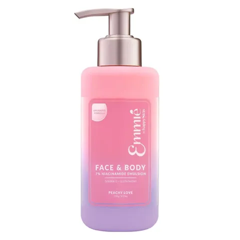 Kem Dưỡng Sáng Da Face & Body 7% Niacinamide Emulsion - Hương Peachy Love 230g - Cấp Ẩm Sâu, Cải Thiện Đốm Nâu, Phù Hợp Mọi Loại Da
