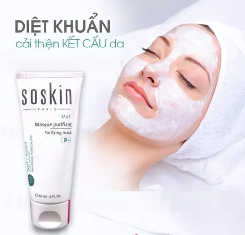 Mặt Nạ Soskin Purifying Mask 60ml - Giải Pháp Cho Da Dầu Mụn, Kiểm Soát Nhờn, Se Khít Lỗ Chân Lông, Làm Dịu Da