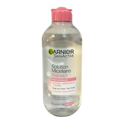 Nước Tẩy Trang Garnier Micellar Cleansing Water 400ml - Làm Sạch Da An Toàn, Hiệu Quả Cho Mọi Loại Da, Không Chứa Cồn