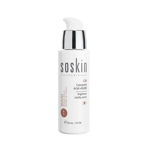 Serum Soskin C20 Brightness Vitality - Hỗ Trợ Tái Tạo, Sáng Da, Làm Đều Màu Da, Dưỡng Ẩm Tối Ưu Cho Mọi Loại Da