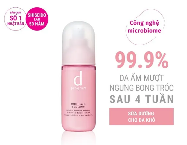 Sữa Dưỡng D Program Cho Da Khô 100ml - Cấp Ẩm Chuyên Sâu, Hỗ Trợ Ngừa Bong Tróc, Dưỡng Da Mềm Mịn, Xuất Xứ Nhật Bản