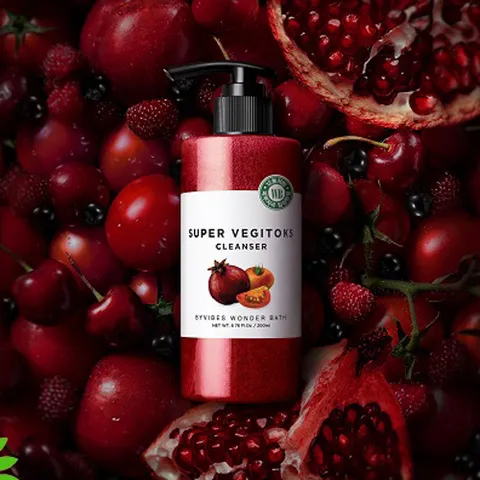 Sữa Rửa Mặt Rau Củ Byvibes Wonder Bath Super Vegitoks 300ml - Chiết Xuất Từ 100% Rau Củ Thiên Nhiên, Dưỡng Ẩm, Làm Sáng Da, Phù Hợp Da Nhạy Cảm