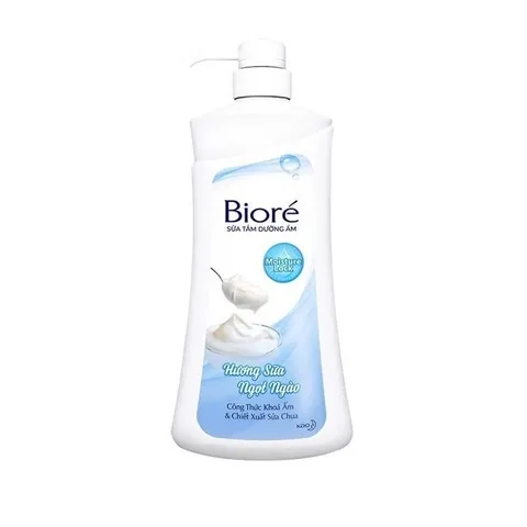 Sữa Tắm Dưỡng Ẩm Bioré 530g - Chăm Sóc Da Mịn Màng, Hương Sữa Ngọt Ngào & Hoa Anh Đào, Giúp Da Căng Mướt, Không Nhờn Rít