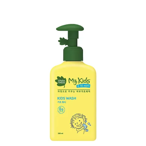 Sữa tắm thiên nhiên Greenfinger My Kids Kids Wash cho bé 4-10 tuổi - Dưỡng ẩm, Hương thơm ngọt ngào, An toàn cho da trẻ em