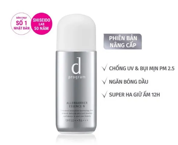 Tinh Chất Chống Nắng d program Kiềm Dầu SPF 50 PA+++ 40g - Bảo Vệ Da, Ngăn Ngừa Dầu, Công Nghệ Allerdefense Neo, Phù Hợp Mọi Loại Da