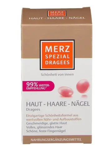 Viên uống Merz Spezial Dragees hỗ trợ đẹp da, tóc và móng - Cải thiện sức khỏe da, tóc chắc khỏe, móng đẹp từ bên trong