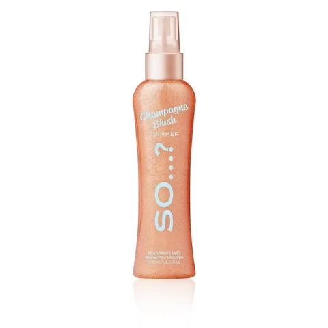 Xịt Thơm Toàn Thân So…? Champagne Blush Shimmer 100ml - Hương Trái Cây Dịu Dàng & Nhũ Lấp Lánh, Ngát Thơm Lâu Dài