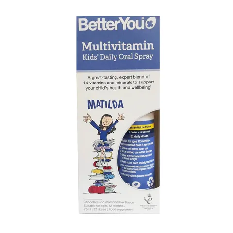 Xịt Vitamin Tổng Hợp Cho Bé Better You Multivitamin - Hỗ Trợ Miễn Dịch, Dạng Xịt Hấp Thụ Nhanh Sản Phẩm Cho Trẻ Từ 1 Tuổi