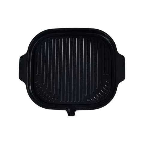 Chảo Nướng BBQ Ecoramic Đúc Nguyên Khối Đáy Nhôm 32x29cm - Phù Hợp Tất Cả Các Loại Bếp, Chống Dính Cao Cấp, Chất Lượng Cao