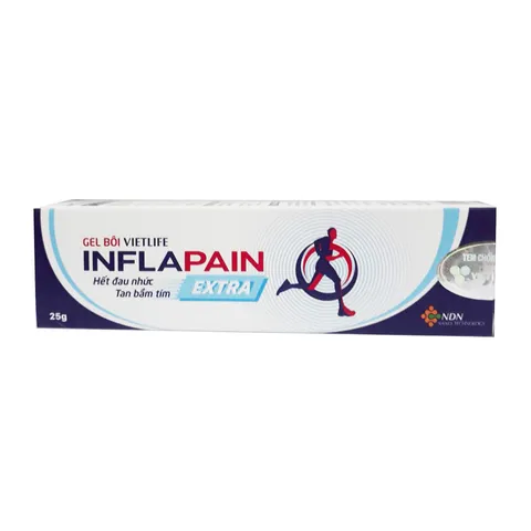 Gel bôi Vietlife Inflapain 25g - Hỗ trợ giảm đau nhức xương khớp hiệu quả với công nghệ Nano, dễ dàng thẩm thấu, sản phẩm chăm sóc sức khỏe.