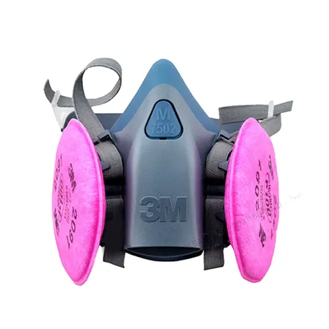 Mặt nạ 3M 7502 Bảo Hộ Kèm 2 Phin Lọc 3M 2097 - An Toàn Đỏ Đen, Lọc Khí Hiệu Quả 99,97% Cho Công Nghiệp và Phòng Cháy Cháy