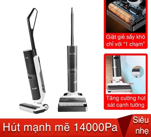 Máy Hút Bụi Lau Nhà Không Dây Tự Giặt Giẻ Akono S5 Pro - Lực Hút 14000Pa, Chức Năng Thông Minh, Tiện Lợi Cho Gia Đình