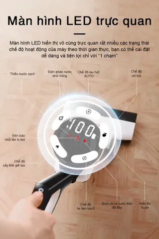 Máy Hút Bụi Lau Nhà Không Dây Tự Giặt Giẻ Akono S5 Pro - Lực Hút 14000Pa, Chức Năng Thông Minh, Tiện Lợi Cho Gia Đình