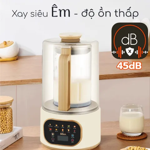 Máy làm sữa hạt đa năng Seka E500 - 10 chế độ xay nấu, hộp chống ồn hiện đại, lưỡi dao 12 cánh, dung tích 1.5L, thiết kế sang trọng