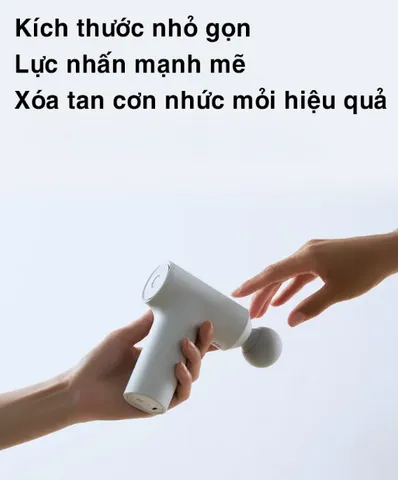 Máy Massage Mini Xiaomi Mijia 2C MJJMQ03YM - Thiết Bị Massage Cầm Tay với 3 Đầu Massage và 3 Tốc Độ, Giúp Thư Giãn Cơ Bắp Hiệu Quả