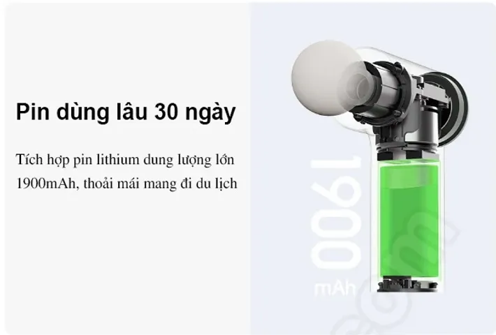 Máy Massage Mini Xiaomi Mijia 2C MJJMQ03YM - Thiết Bị Massage Cầm Tay với 3 Đầu Massage và 3 Tốc Độ, Giúp Thư Giãn Cơ Bắp Hiệu Quả