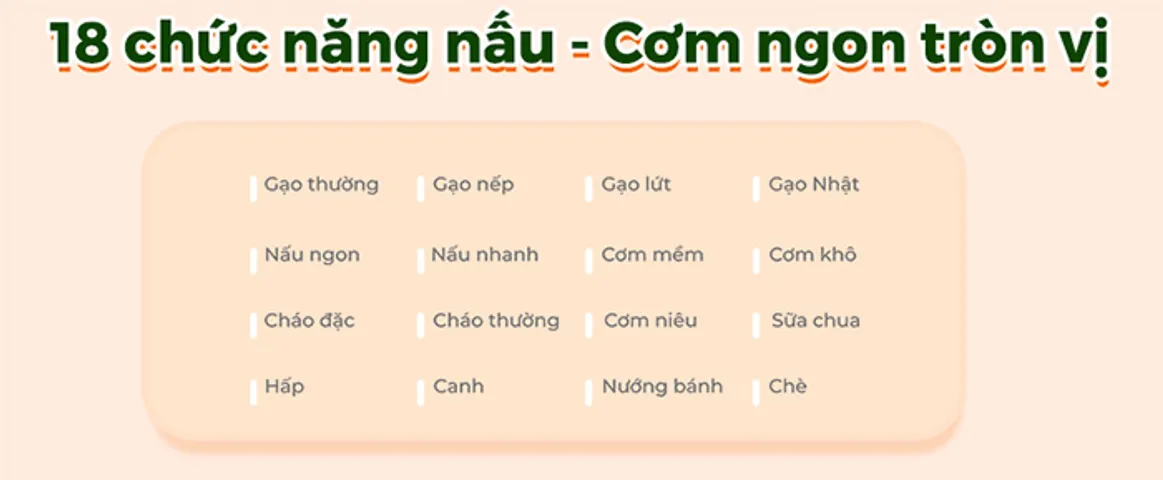 Nồi Cơm Điện Cao Tần 18 Chức Năng Dreamer DKA-IRC118 - Hẹn Giờ, Công Nghệ IH, Dung Tích 1.8L, Chế Độ Nấu Đặc Biệt cho Gạo