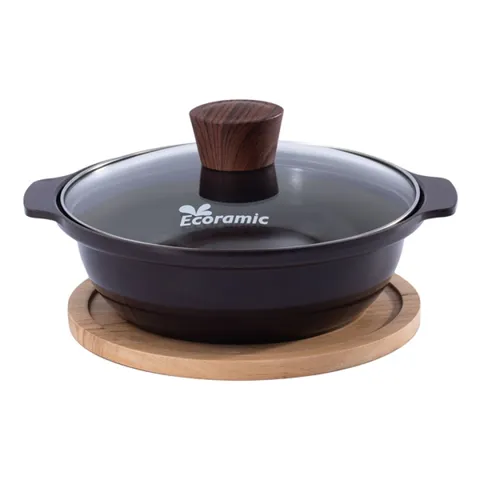 Nồi Kho Đáy Từ Ecoramic Bling Lớp Phủ Ceramic - Dùng Cho Mọi Loại Bếp, Chịu Nhiệt Cao, Giữ Nhiệt Lâu, Dễ Dàng Vệ Sinh
