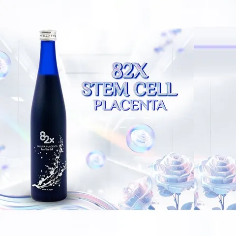 Nước Uống Tinh Chất Nhau Thai 82X Sakura Placenta Rose Stem Cell 500ml - Tăng Cường Đề Kháng, Trẻ Hóa Làn Da, Dưỡng Da Căng Mịn