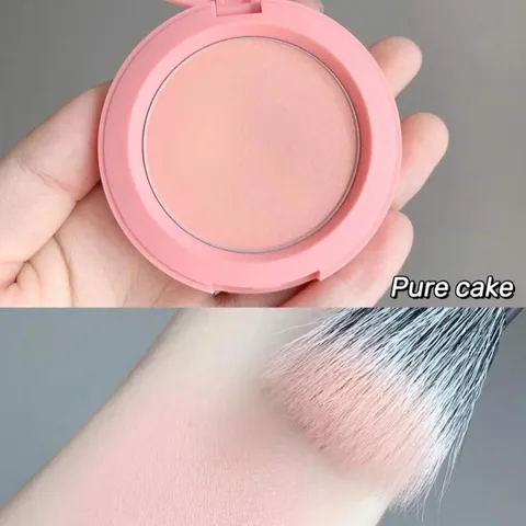 Phấn Má Hồng 3CE Pure Cake Hồng Đào - Phấn Trang Điểm Lì, Giúp Da Tươi Tắn và Khô Thoáng Suốt Ngày, Thích Hợp Dùng Hằng Ngày