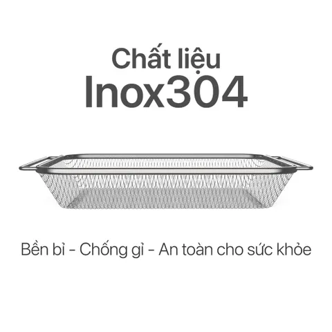 Vỉ Nướng Sâu Lòng Nồi Chiên Không Dầu 2GOOD S19/S20 Inox 304 - Dụng Cụ Bếp Bền Bỉ, Chống Rỉ, An Toàn Cho Sức Khỏe