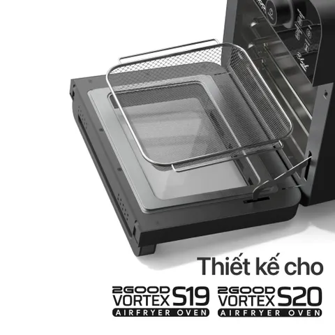 Vỉ Nướng Sâu Lòng Nồi Chiên Không Dầu 2GOOD S19/S20 Inox 304 - Dụng Cụ Bếp Bền Bỉ, Chống Rỉ, An Toàn Cho Sức Khỏe